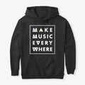 Make Music Hoodie - Black | Premium Unisex T-Shirt