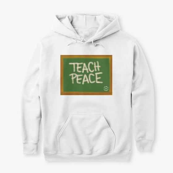 TEACH PEACE BLACK LOGO ON BACK | Premium Unisex T-Shirt