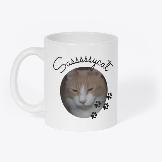SasssssyCat Coffee Cup | Premium Unisex T-Shirt, Trending Graphic Tee