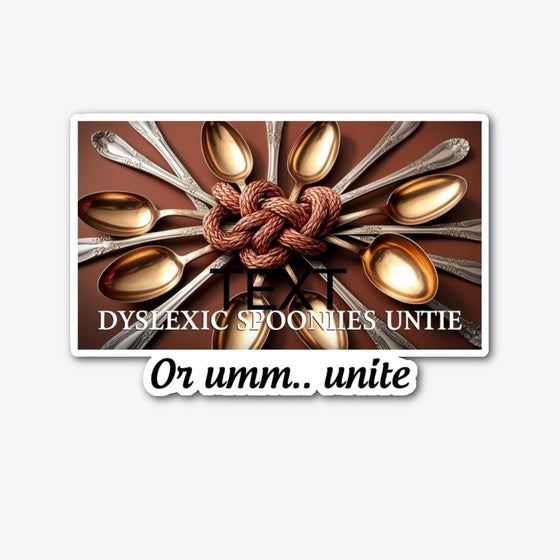 Dyslexic Spoonies Untie... or Umm Unite Shirt