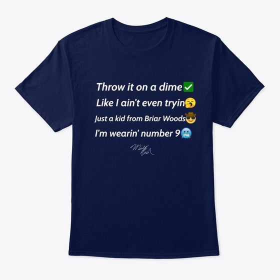 Trace McSorley Lyric Tee Navy | Premium Unisex T-Shirt