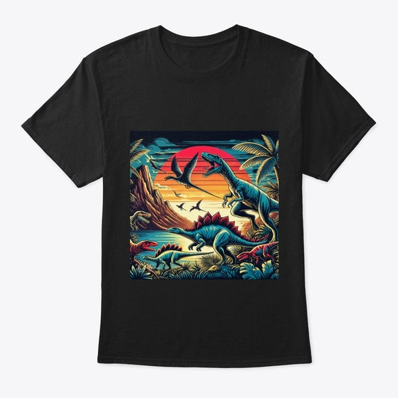 Prehistoric Landscape | Premium Unisex T-Shirt, Trending Graphic Tee