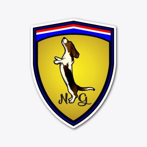 The Prancing Basset - NGS Logo | Premium Unisex T-Shirt, Trending Graphic Tee