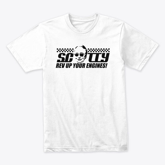 Scotty Revving Engine | Premium Unisex T-Shirt