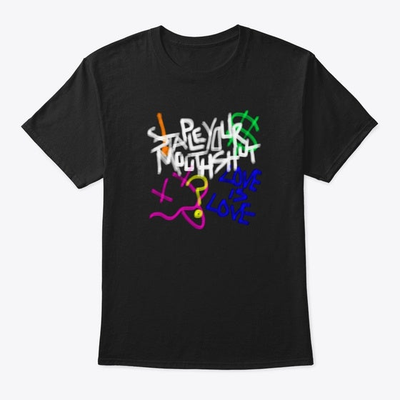 stapleyourmouthshut spray paint shirt | Premium Unisex T-Shirt