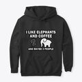 I like elephants and coffee | Premium Unisex T-Shirt