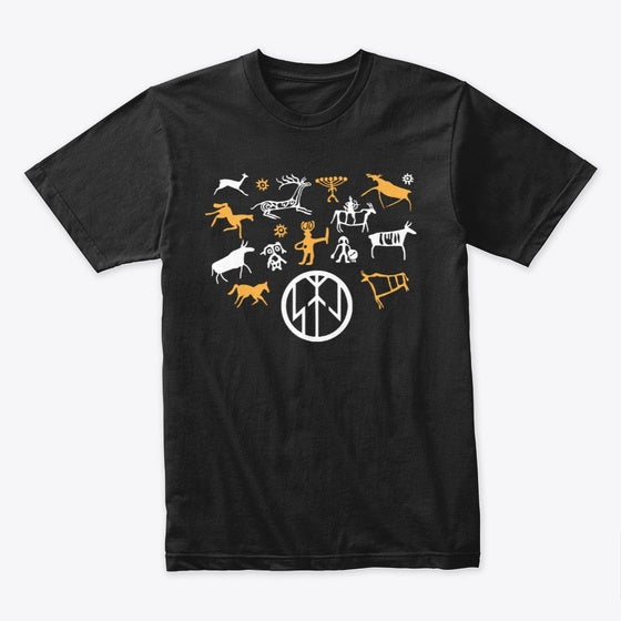Nordic Hunter Petroglyph Range | Premium Unisex T-Shirt