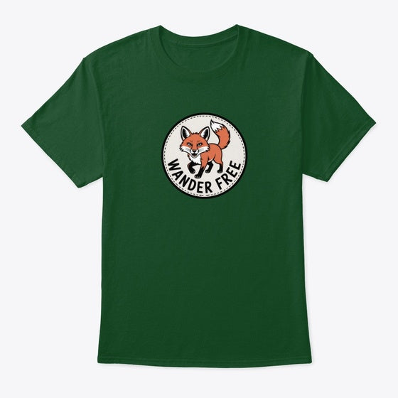 Wander Free Fox | Premium Unisex T-Shirt, Trending Graphic Tee