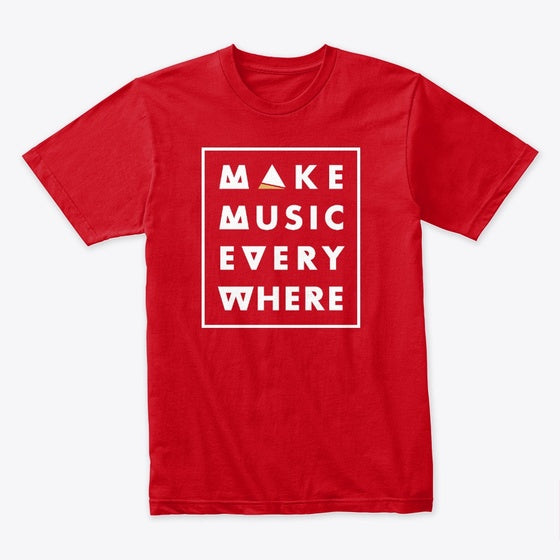 Make Music Everywhere - Red | Premium Unisex T-Shirt