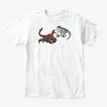 Velociraptor vs Pyroraptor | Premium Unisex T-Shirt, Trending Graphic Tee