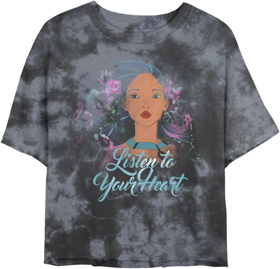 Princess Flower Pocahontas Womens Fast Fashion Short Sleeve Tee Shirt