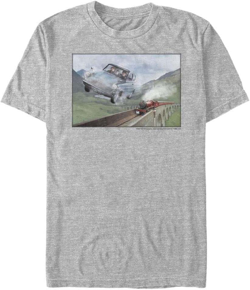 Harry Potter Warner Brothers Racing Train Mens Tops Short Sleeve Tee Shirt