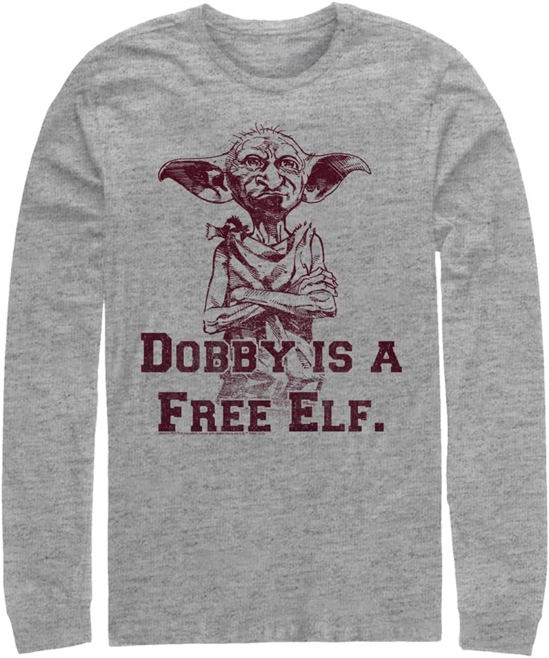 Harry Potter Dobby Free Elf Mens Tops Long Sleeve Tee Shirt