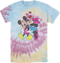 Mickey Friends Valentine Couple Mens Tie Dye