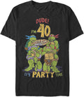 Nickelodeon Big Tall Teenage Mutant Turtles Ninja Birthday 40 Mens Tops Short