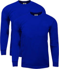 Shaka Wear Mens Cotton T Shirt U2013 Max Heavyweight 7 Ounce Long Sleeve Crew Neck Plain Tee Top Tshirts Regular Big Tall Size