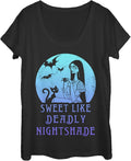 Nightmare Before Christmas Sally Moon Womens Short Sleeve Tee Shirt