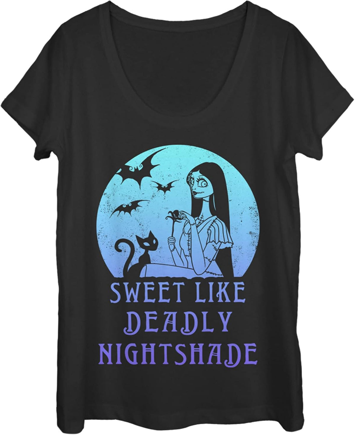 Nightmare Before Christmas Sally Moon Womens Short Sleeve Tee Shirt