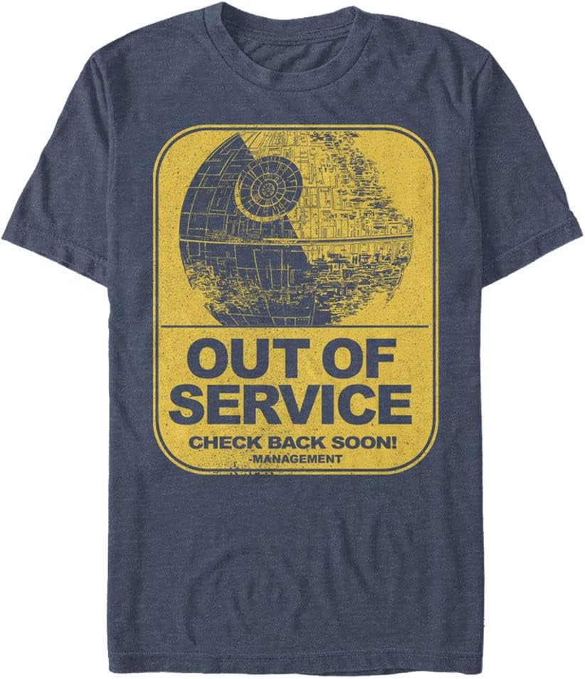 Star Wars Big Tall Service Mens Tops Short Sleeve Tee Shirt