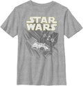Star Wars Boys Zoom Space Logo Ship Graphic Tee T Shirt Ath
