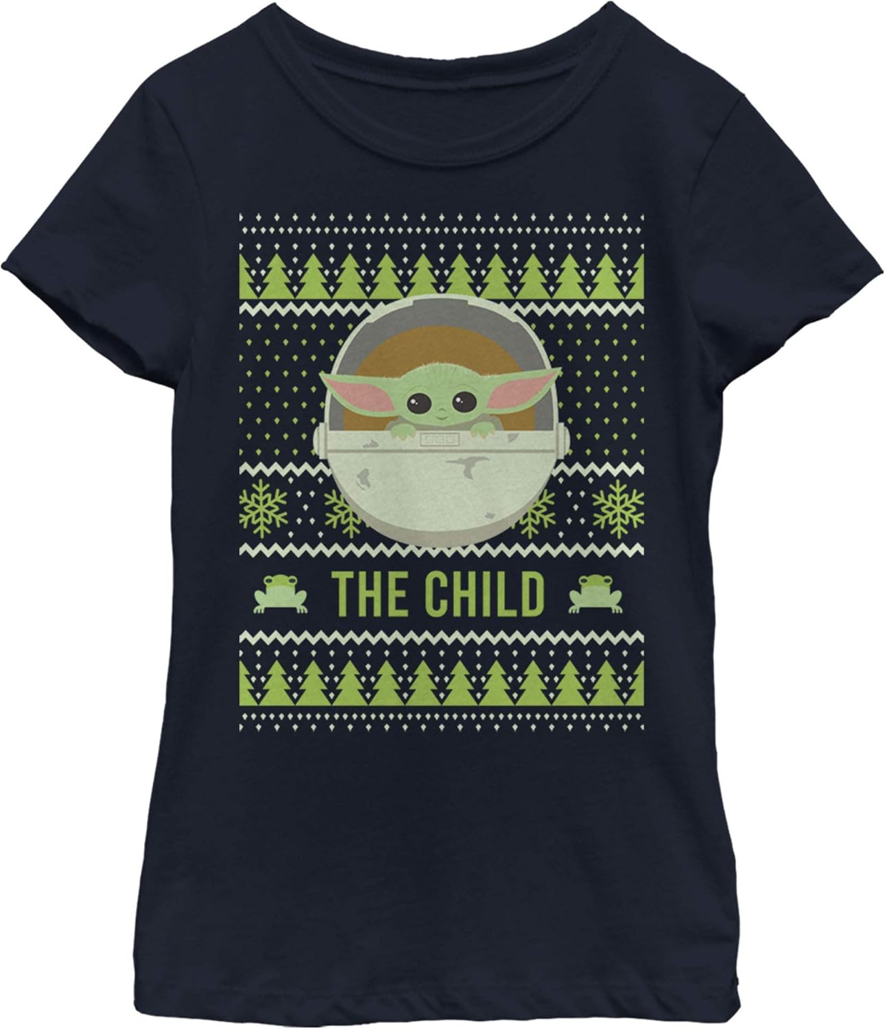 Star Wars Girls Mandalorian Ugly Christmas Child Frog