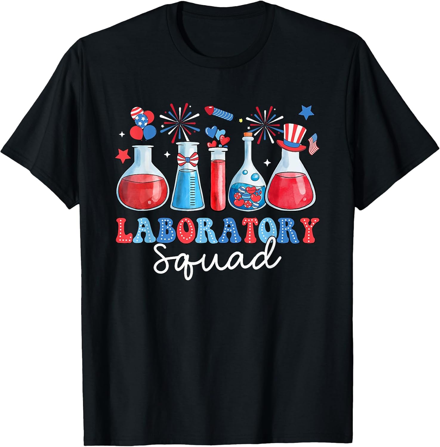 Groovy Laboratory Squad Laboratory Tech Usa Flag 4Th Of July