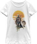 Star Wars Girls Mandalorian Child Mando Walking Sunset