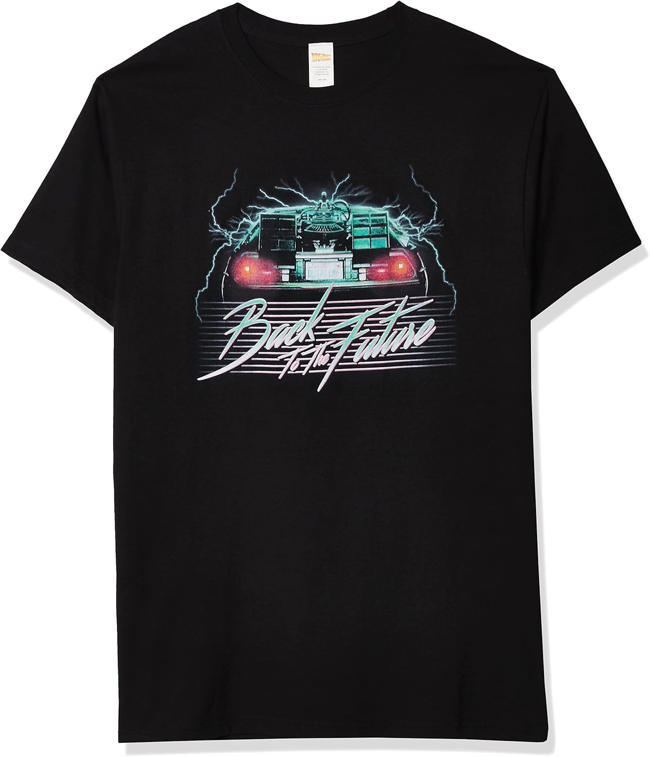 Back To Future Mens Into Future Basic Solid Tee