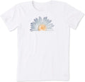 Life Is Good Watercolor Daisy Birds Graphic Shirt for Women 42