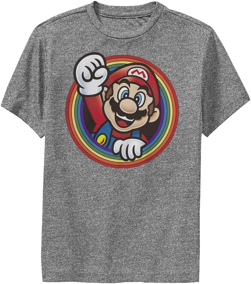 Nintendo Boys Rainbow Mario Retro