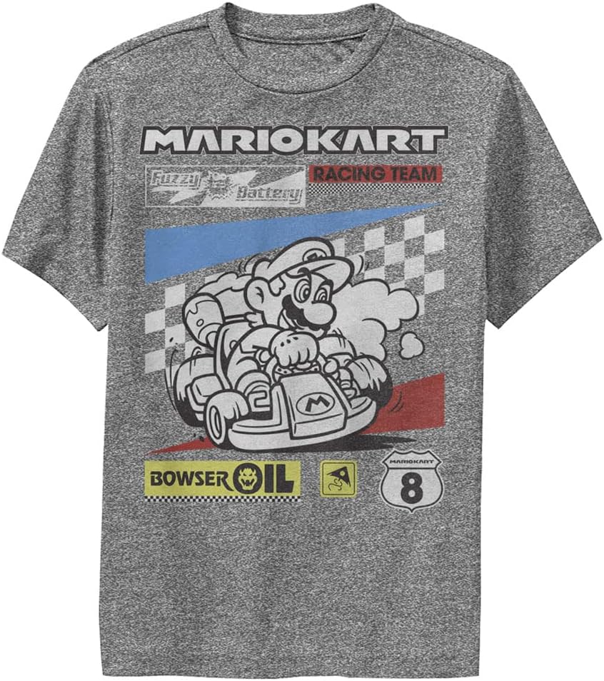 Nintendo Kids Kart Checkers Youth Pullover Hoodie