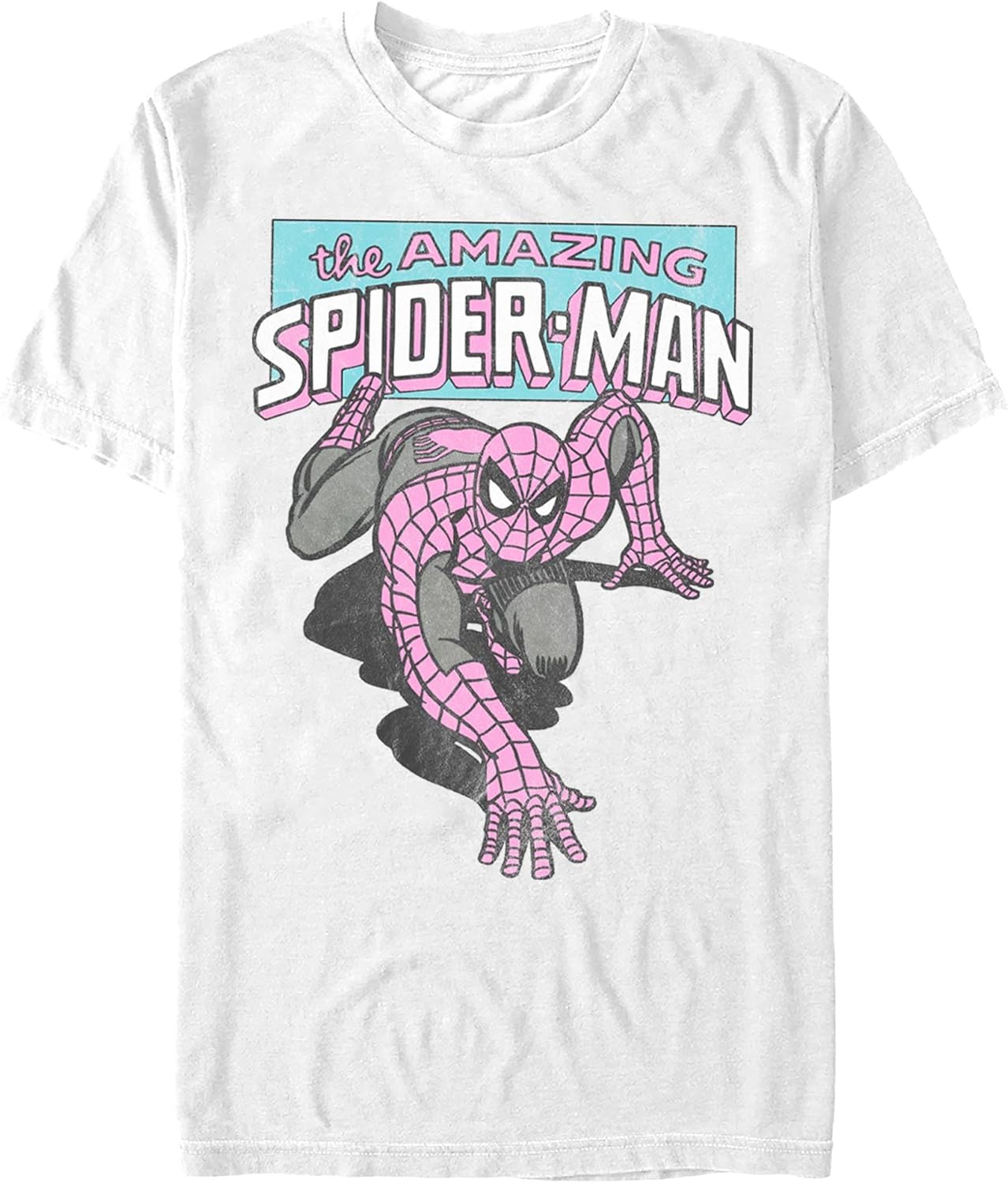 Marvel Comics Retro Classic Amazing Spidey Young Mens Short Sleeve Tee Shirt