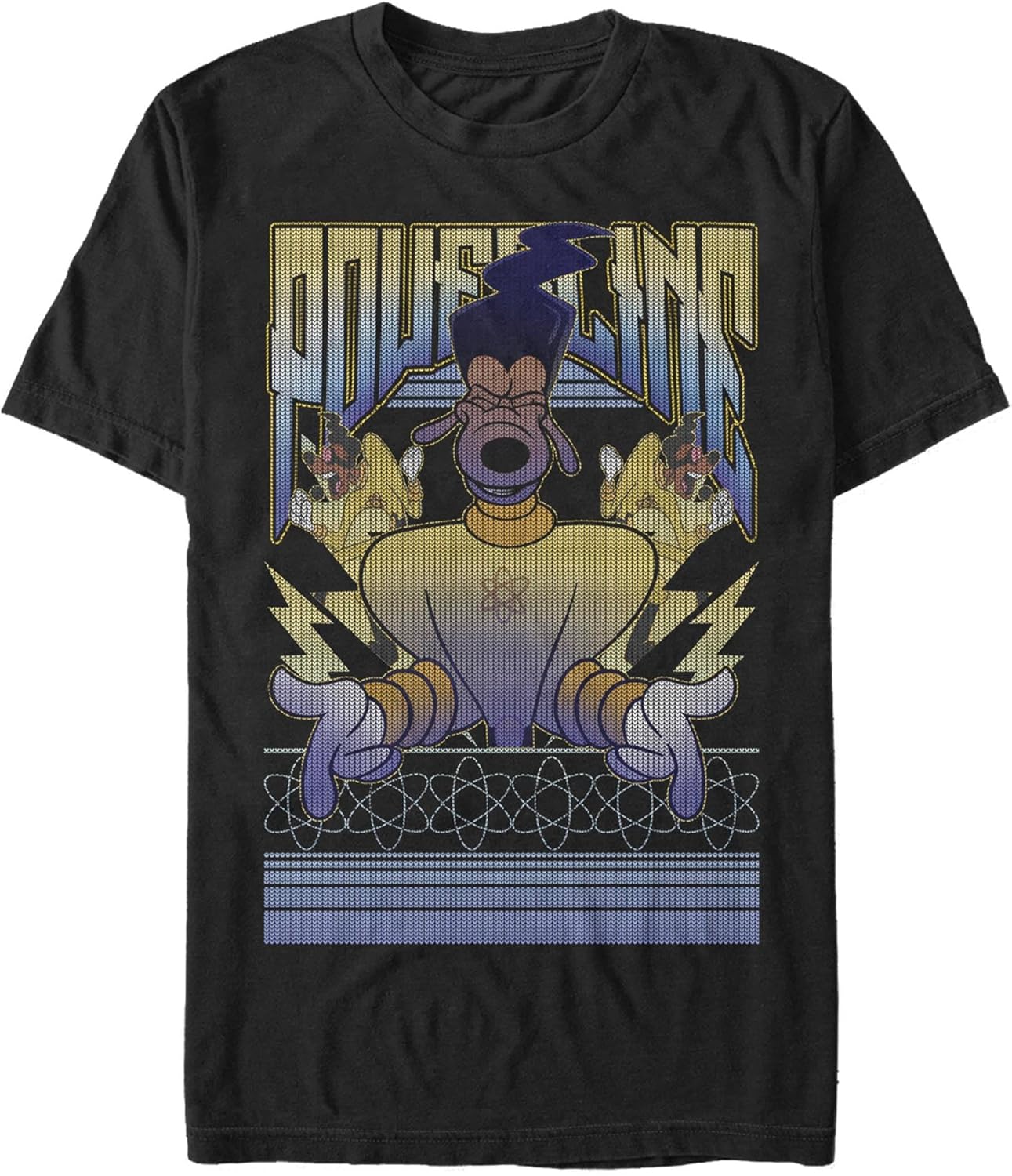 Big Tall Goofy Movie Powerline Sweater Mens Tops Short Sleeve Tee Shirt