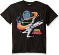 Star Wars Boys Big Colorful Contrails X Wing Death Star Graphic Tee