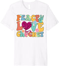 Peace Love Crochet Groovy Crocheting Knitting Yarn Lover Premium
