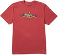 Life Is Good Crusher Tee Short Sleeve Cotton Graphic T Shirts Bike Vista