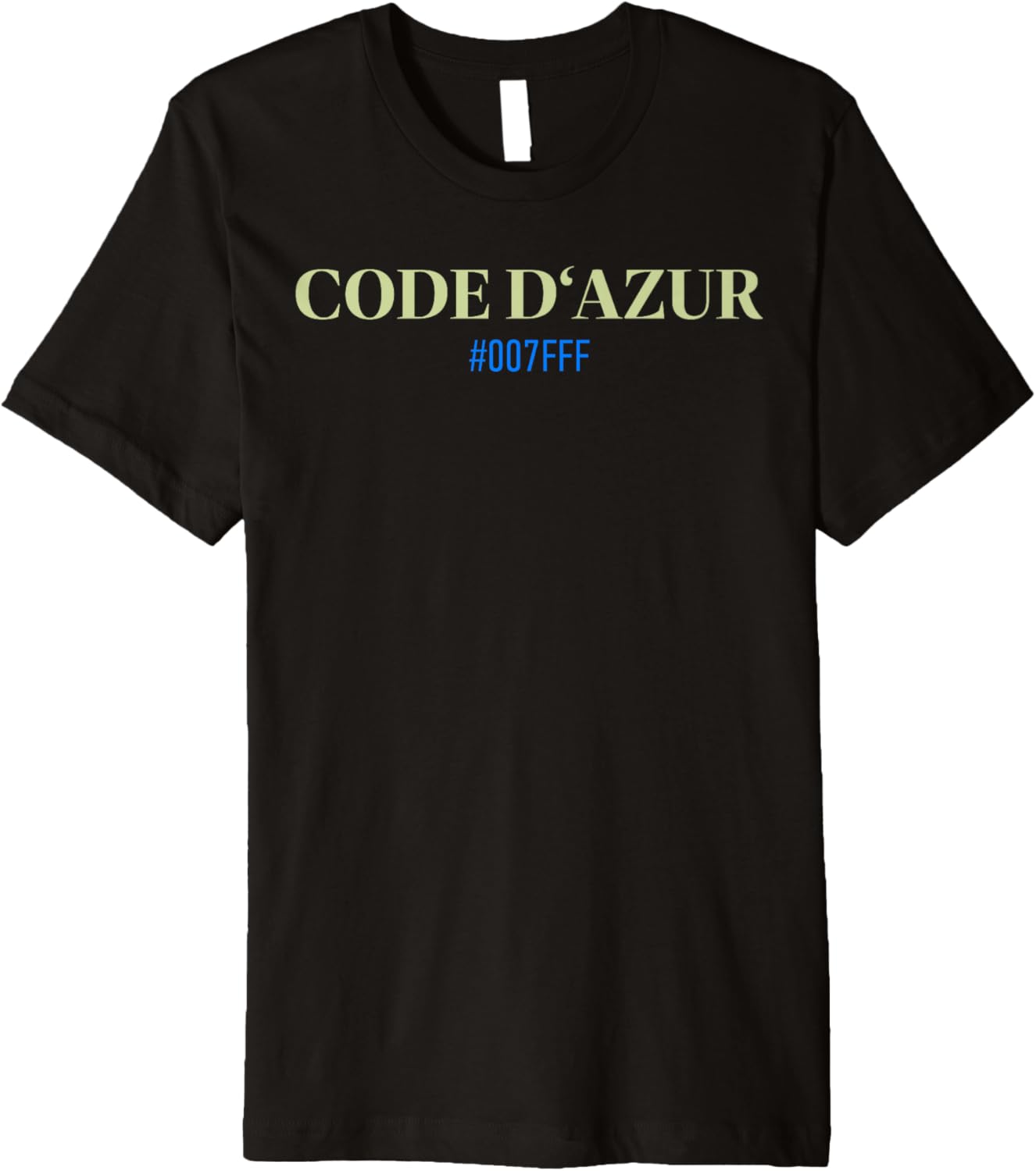Code Dazur Wordplay Pun Cote Dazur Blue Color Code Witty Premium