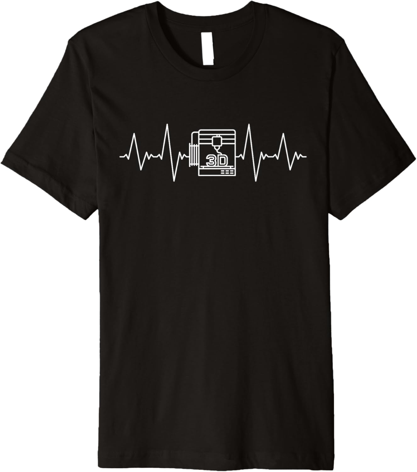 3D Printing Ekg Heartbeat 3D Printers Lovers Pulse Line Premium