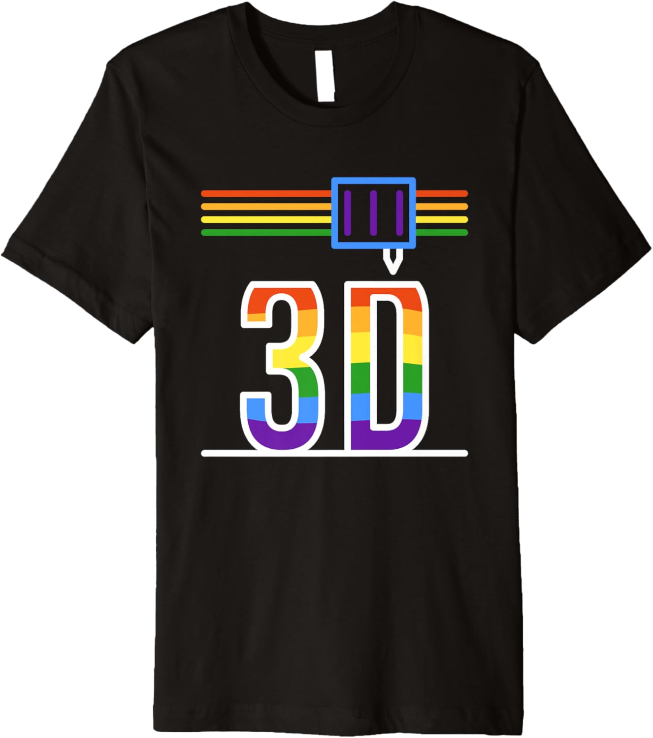 3D Printing Lgbt Pride Flag I Love 3D Printers Rainbow Flag Premium