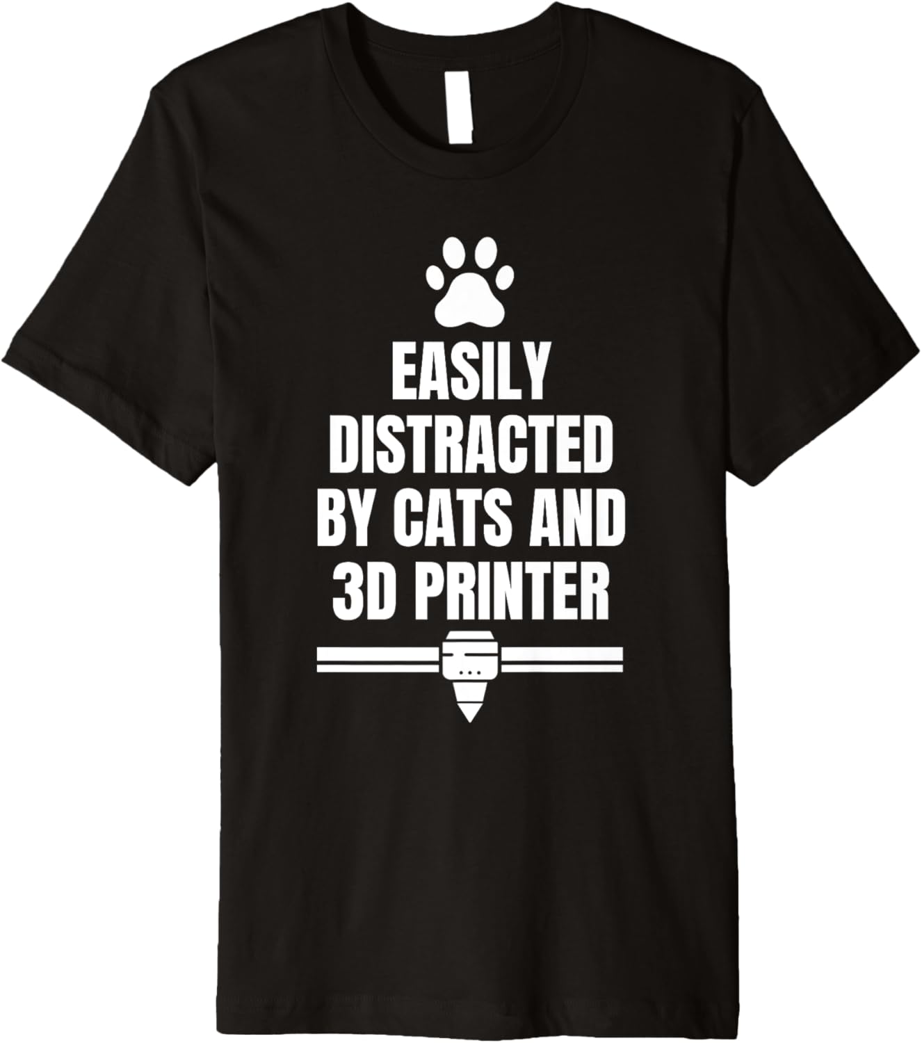 Easily Distracted By Cats 3D Printer Pets Premium
