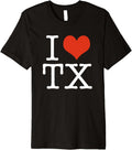 I Love Tx Texas Usa American Premium