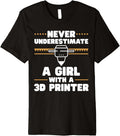 3D Printer 3D Printing Girl Premium