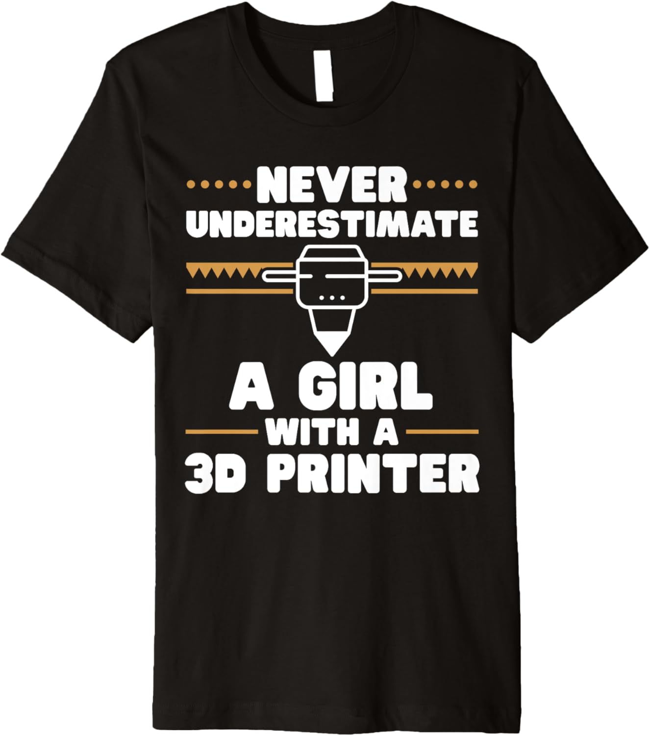 3D Printer 3D Printing Girl Premium