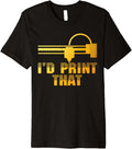 Cute 3D Printing Men Women 3D Printer Lovers Print Geeks Premium