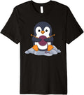 Knitting Penguin Embracing Cozy Yarn Craft Premium