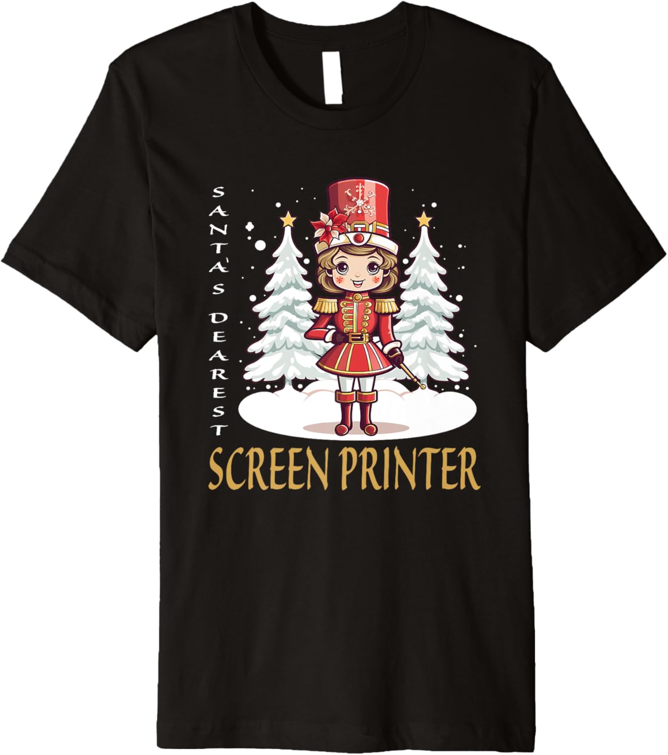 Screen Printer Christmas Classic Female Nutcracker Premium