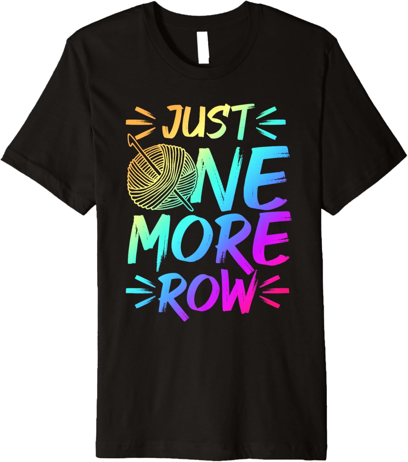Just One More Row Crochet Knitting Yarn Lover Premium