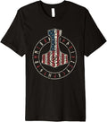 Viking Thors Hammer Runic Circle American Flag Runes Premium