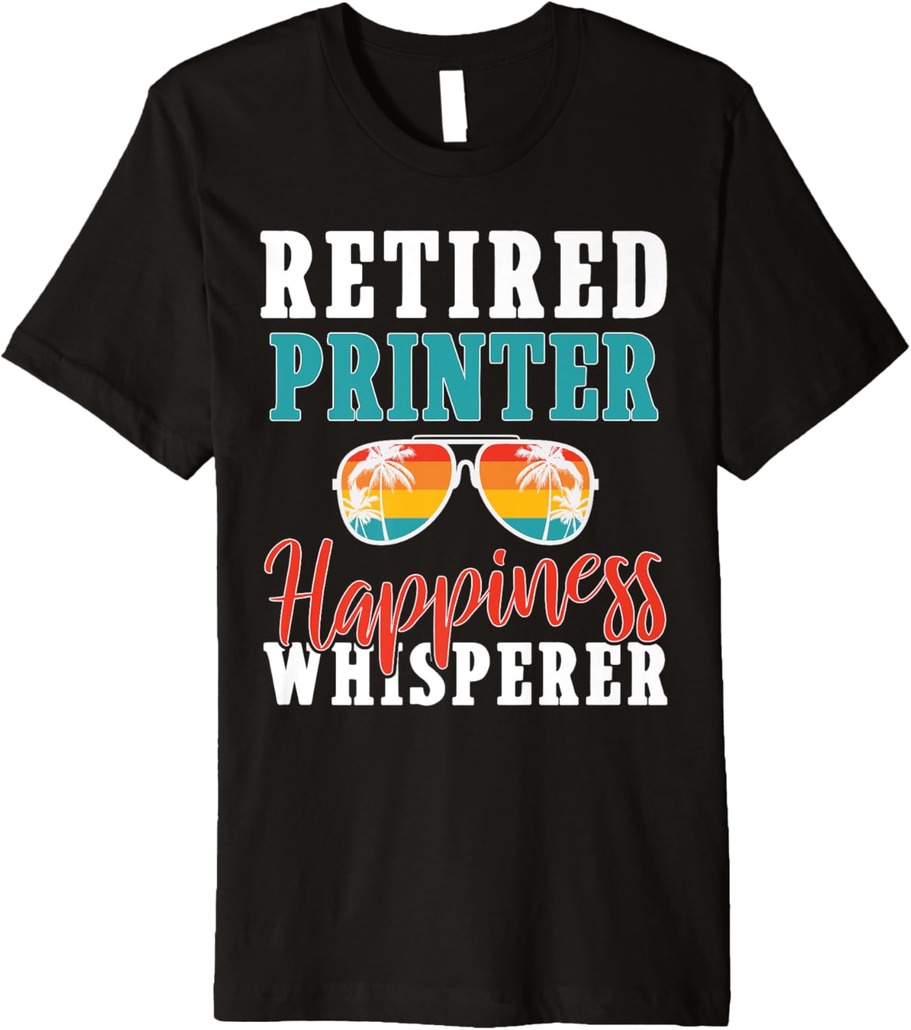 Retired Printer Happiness Whisperer Men Retro Retirement Premium