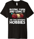 Cool Knitting For Women Girls Crochet Yarn Knitter Crocheter Premium
